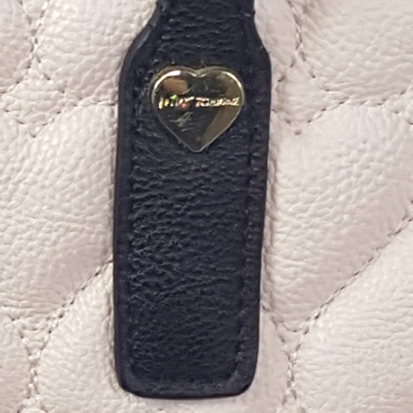 Betsey Johnson Faux Leather Quilted Heart Satchel - Picture 3 of 12